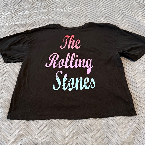The Rolling Stones Black Oversized Boxy Tee - Picture 3 of 5